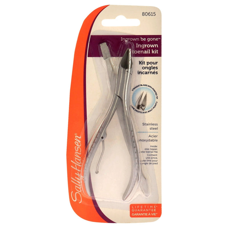 Ingrown Toenail Kit - 80615 by Sally Hansen for Unisex - 2 Pc Nipper, Toe nail File