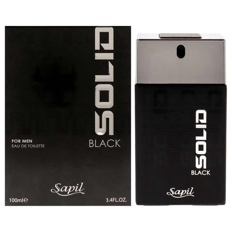 Solid Black by Sapil for Men - 3.4 oz EDT Spray