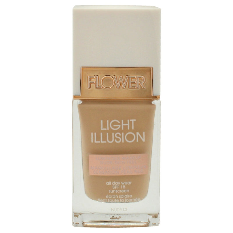Light Illusion Foundation SPF 18 - L3 Nude by Flower Beauty for Women - 1 oz Foundation