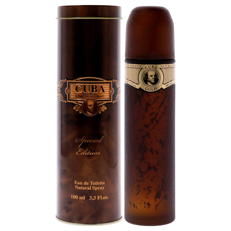 Cuba Gold Special Edition by Cuba for Men - 3.3 oz EDT Spray