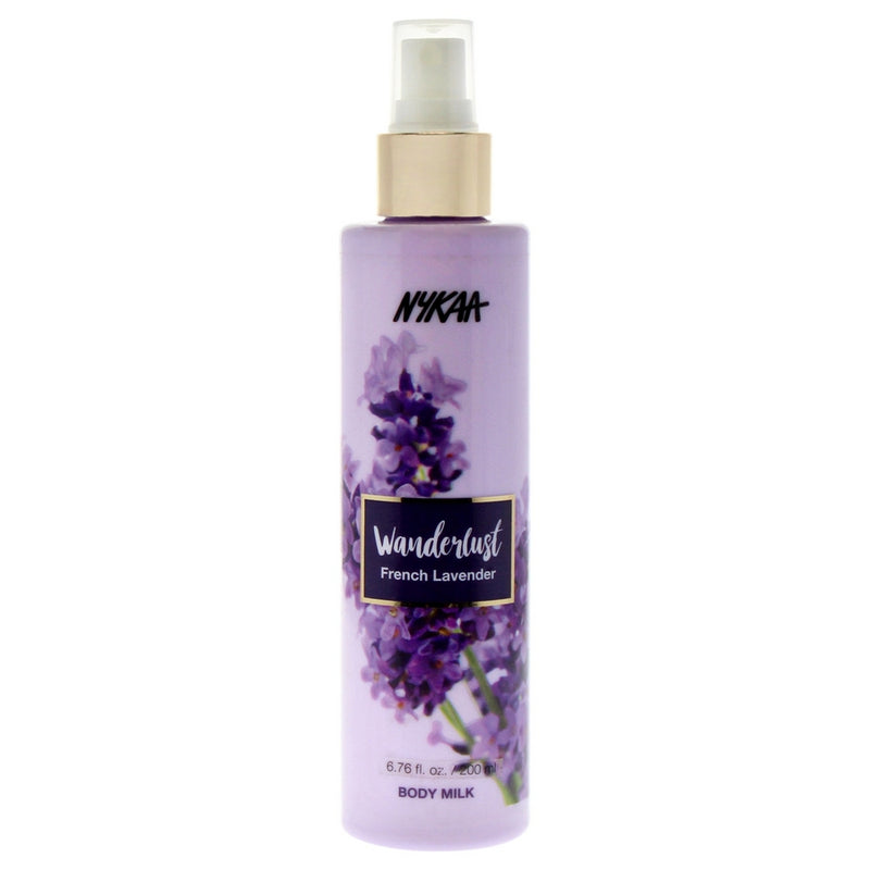Wanderlust Body Milk - French Lavender by Nykaa Naturals for Women - 6.76 oz Body Milk