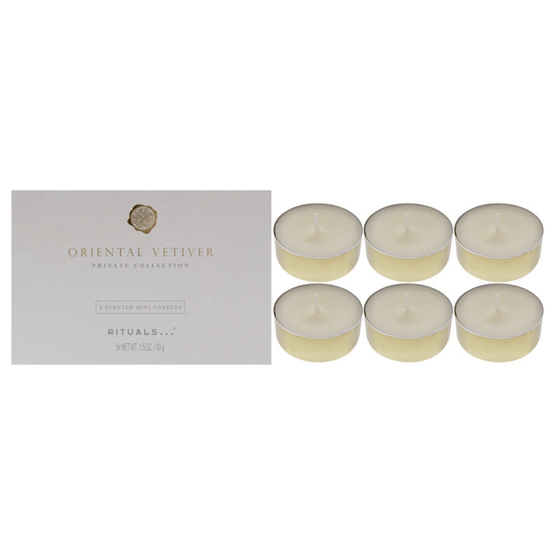 Oriental Vetiver Scented Mini Candles by Rituals for Unisex - 6 x 1.5 oz Candle