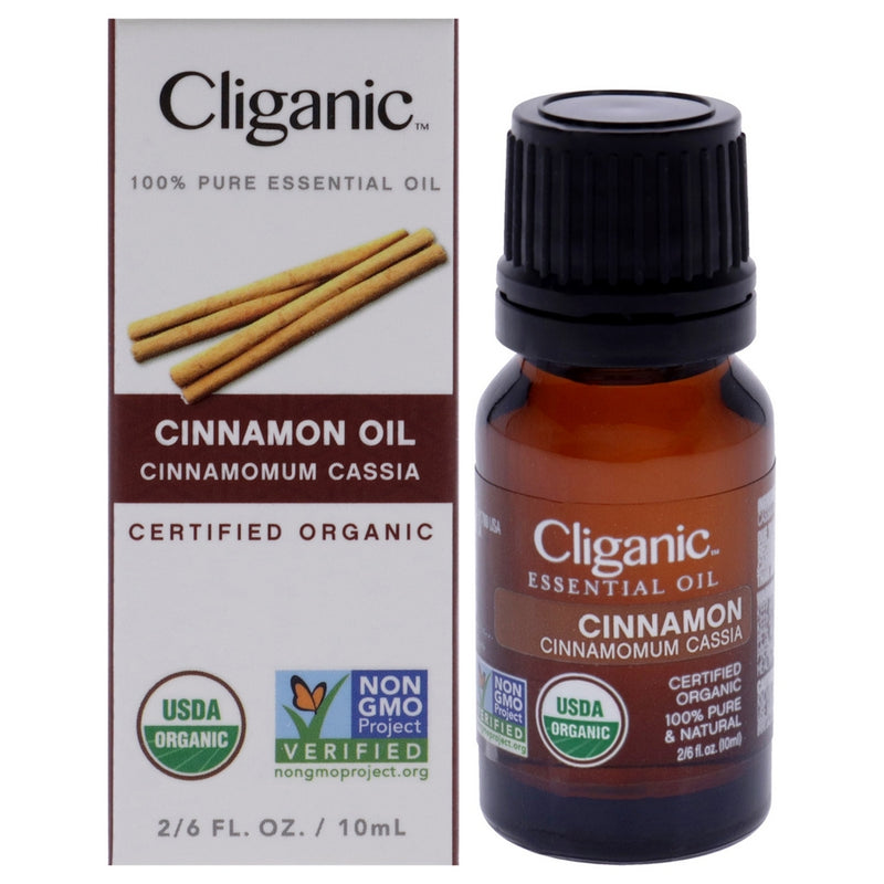 Organic Cinnamon Cassia by Cliganic for Unisex - 0.33 oz Oil