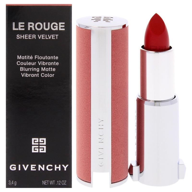 Le Rouge Sheer Velvet Matte Lipstick - 36 L Interdit by Givenchy for Women - 0.12 oz Lipstick (Refillable)