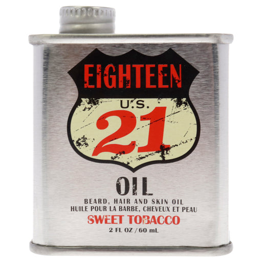 18.21 Man Made Sweet Tobacco Beard Hair And Skin Oil for Men