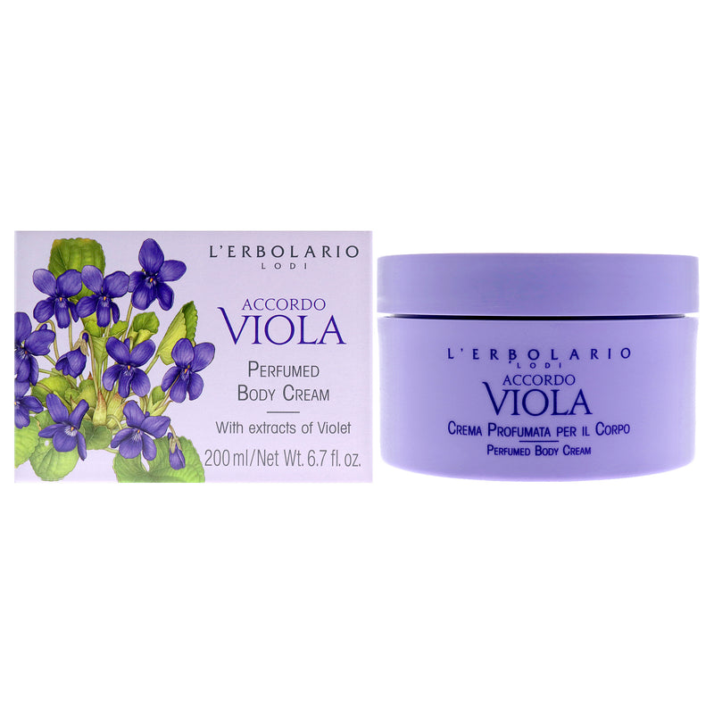 Lerbolario Perfumed Body Cream Accordo Viola for Women