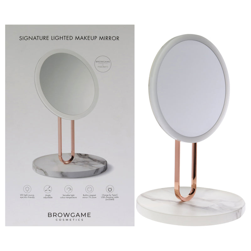 Browgame Signature Lighted Makeup Mirror Women's Gift Set