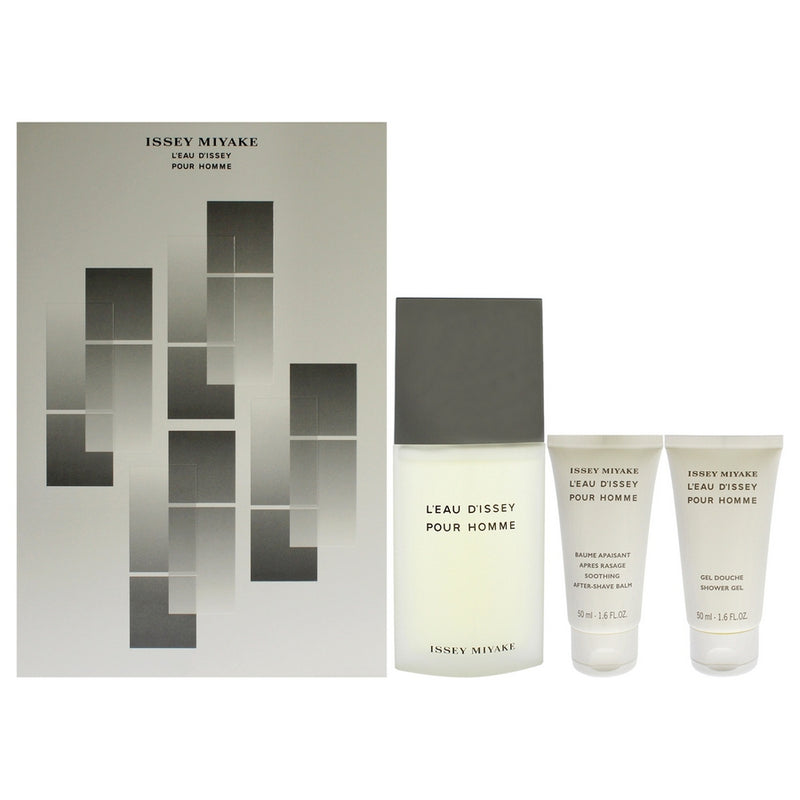 Leau Dissey Pour Homme By Issey Miyake For Men - 3 Pc Gift Set 4.2Oz Edt Spray, 1.6Oz Shower Gel, 1.6Oz After Shave
