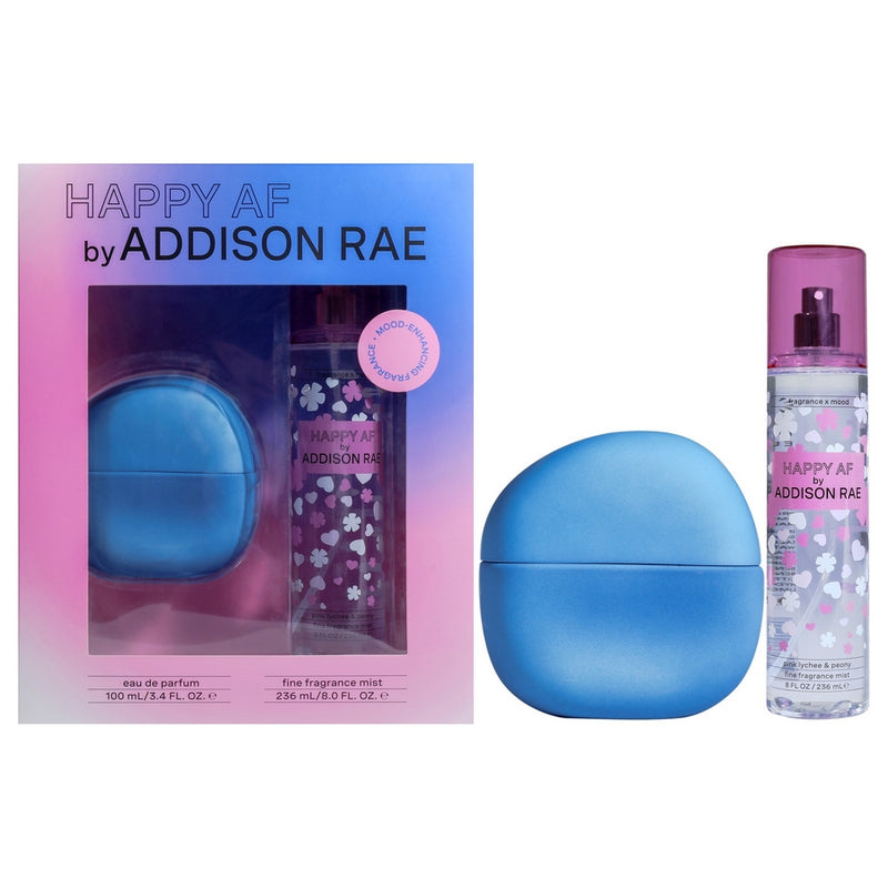 Happy AF by Addison Rae for Women - 2 Pc Gift Set 3.4oz EDP Spray, 8oz Fragrance Mist