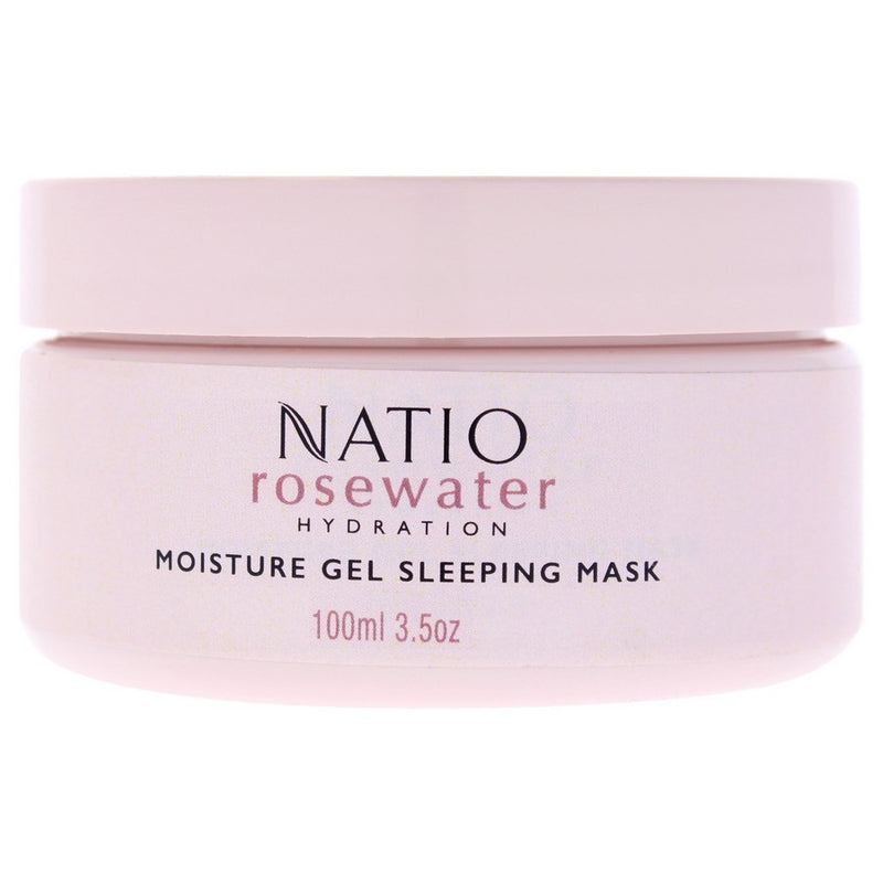 Rosewater Hydration Moisture Gel Sleeping Mask by Natio for Women - 3.5 oz Gel