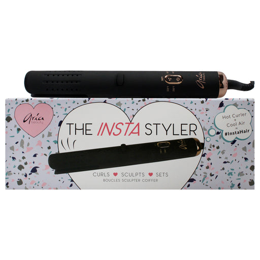 Aria Beauty Insta Styler Ceramic Hair Curler Black Women's Gift Set