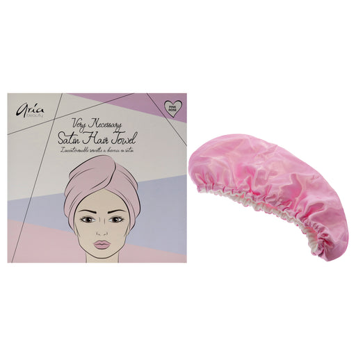 Aria Beauty Very Necessary Satin Hair Towel Pink Women's Gift Set