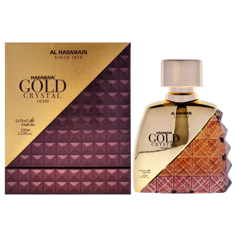Al Haramain Gold Crystal Oudh Men's Extrait De Parfum