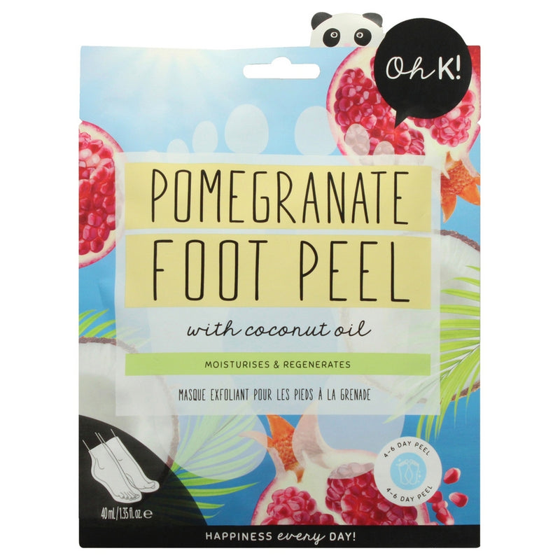 Jelly Foot Peel - Pomegranate by Oh K! for Unisex - 1 Pair Mask