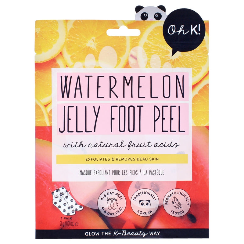Jelly Foot Peel - Watermelon by Oh K! for Unisex - 1 Pair Mask