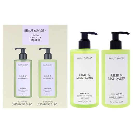 Beautyspace Beauty Space Hand Lotion Duo Limen And Mandarin Unisex Gift Set