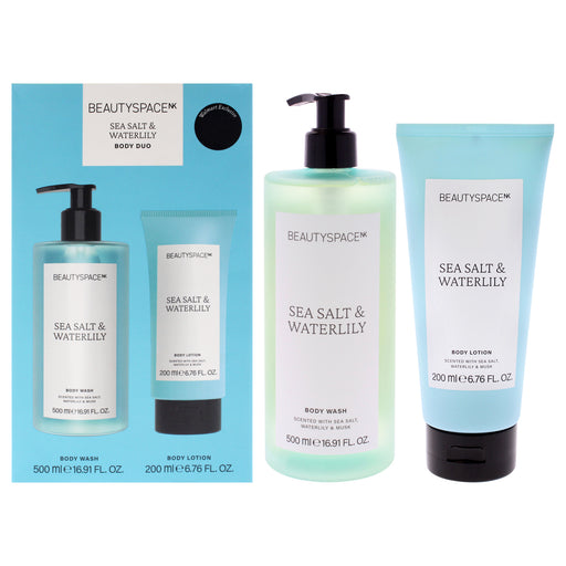Beautyspace Beauty Space Body Duo Sea Salt And Waterlily Unisex Gift Set