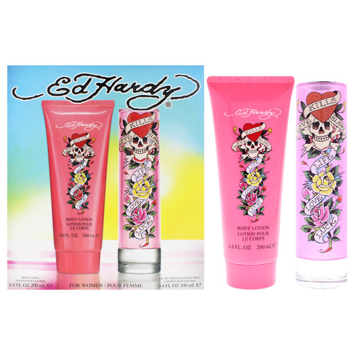 Christian Audigier Ed Hardy Women's Eau De Parfum Gift Set