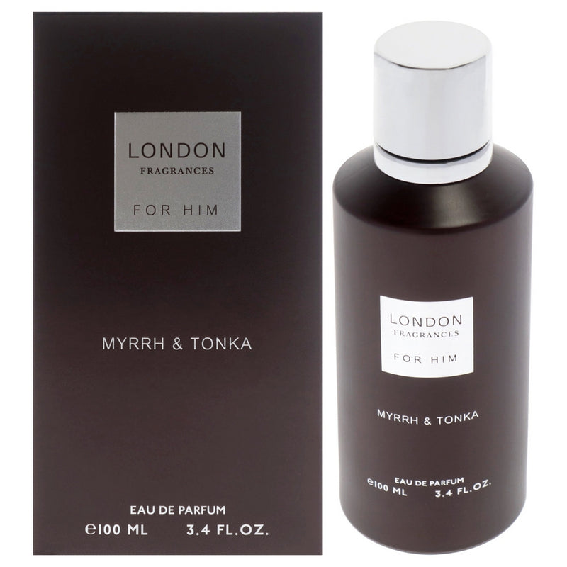 London Fragrances - Myrrh and Tonka by Fine Perfumery for Men - 3.4 oz EDP Spray