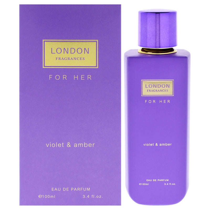 London Fragrances - Violet and Amber by Fine Perfumery for Women - 3.4 oz EDP Spray