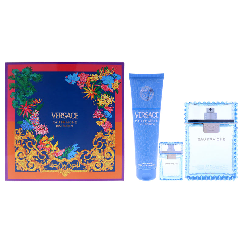 Versace Man Eau Fraiche Men's Eau De Toilette Gift Set