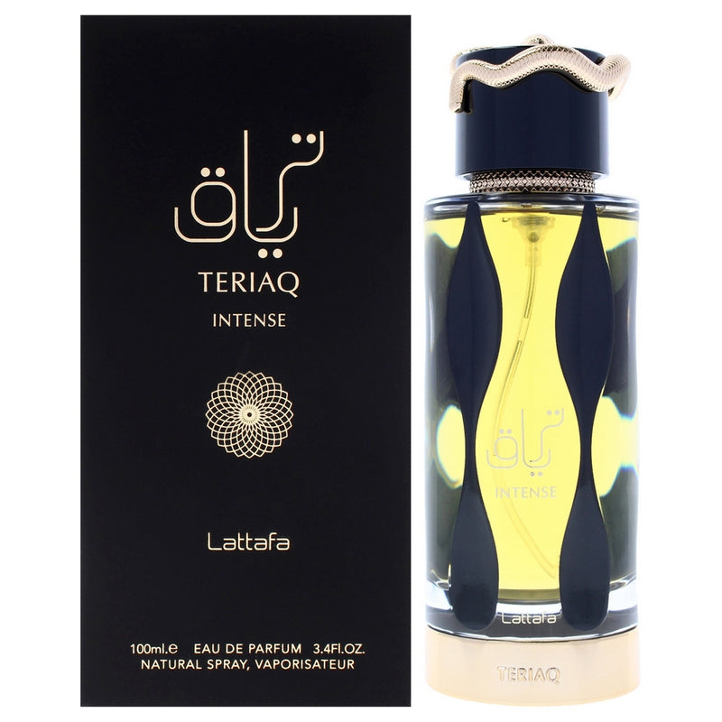 Teriaq Intense By Lattafa For Men - 3.4 Oz Edp Spray