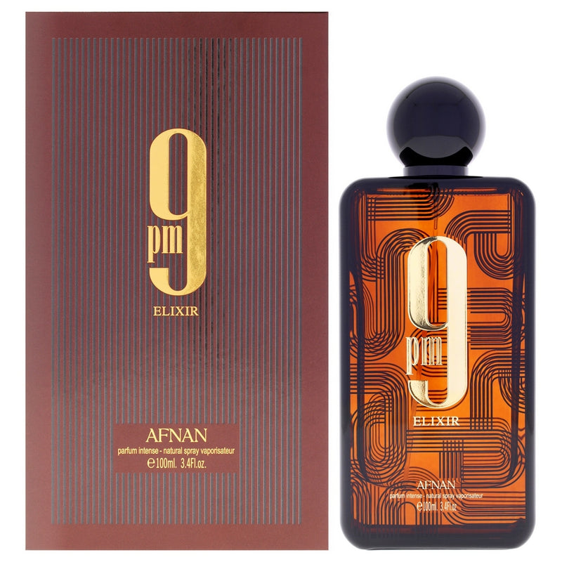 9 Collection - 9 Pm Elixir Intense By Afnan For Unisex - 3.4 Oz Extrait De Parfum Spray