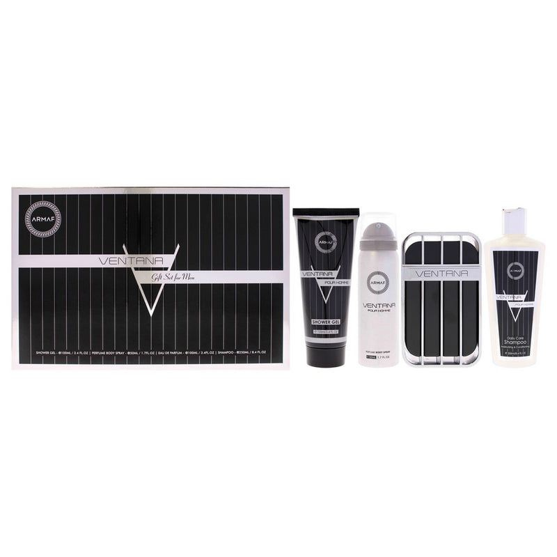 Ventana By Armaf For Men - 4 Pc Gift Set 3.4Oz Edp Spray, 3.4Oz Shower Gel, 8.4Oz Shampoo, 1.7Oz Body Spray