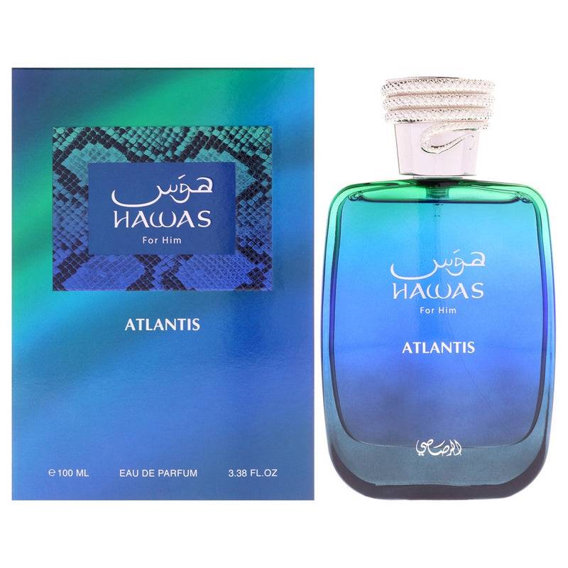 Hawas Atlantis by Rasasi, 3.3 oz EDP spray for Men