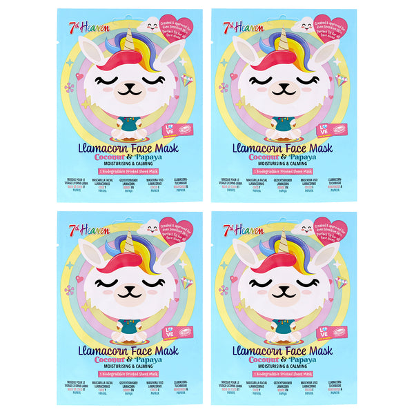 7th Heaven Llamacorn Sheet Masks Gift Set