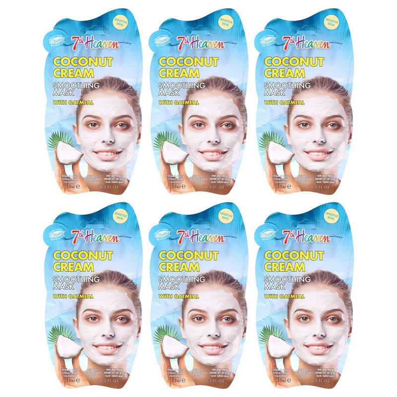 Coconut Cream by 7th Heaven for Women - 6 x 0.5 oz Mask