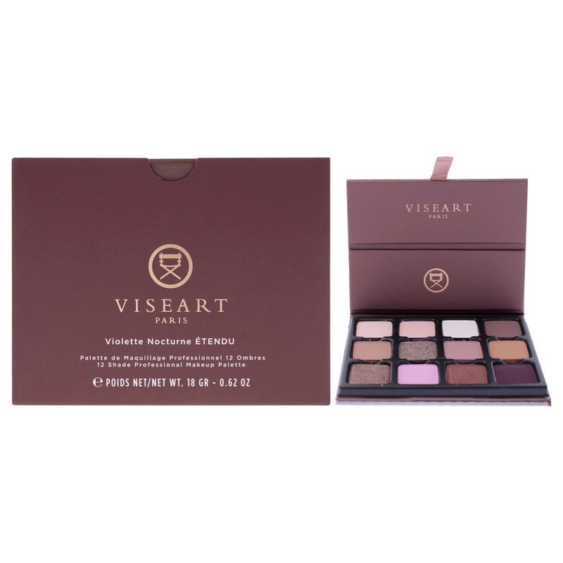 Visepro 12 Shade Eyeshadow Palette - Violette Nocturne by Viseart Paris for Women - 0.62 oz Eye Shadow