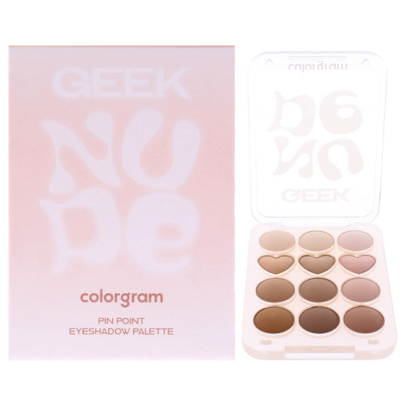 Pin Point Eyeshadow Palette - 07 Nude Plus Geek by Colorgram for Women - 0.35 oz Eye Shadow