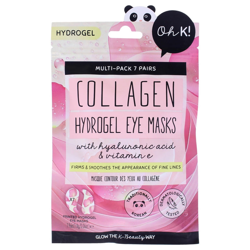 Hydrogel Eye Mask - Collagen by Oh K! for Unisex - 7 Pair Mask