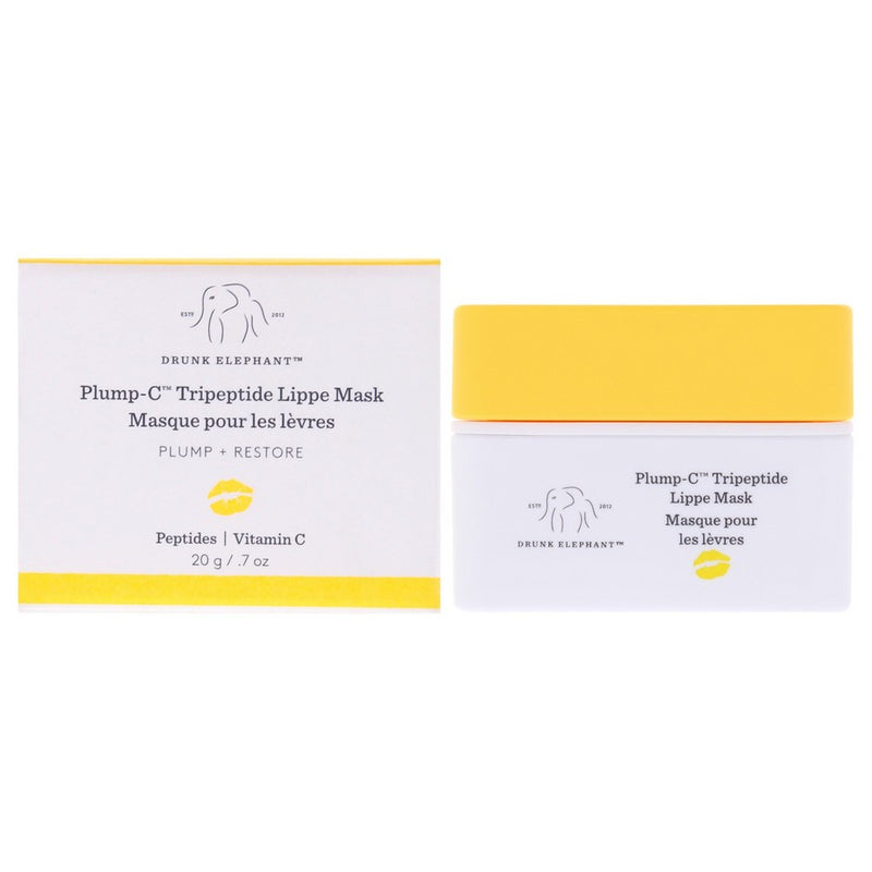 Plump-C Tripeptide Lippe Mask by Drunk Elephant for Women - 0.7 oz Mask