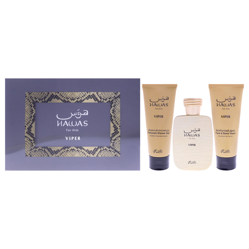 Rasasi Hawas Viper Men's Eau De Parfum Gift Set