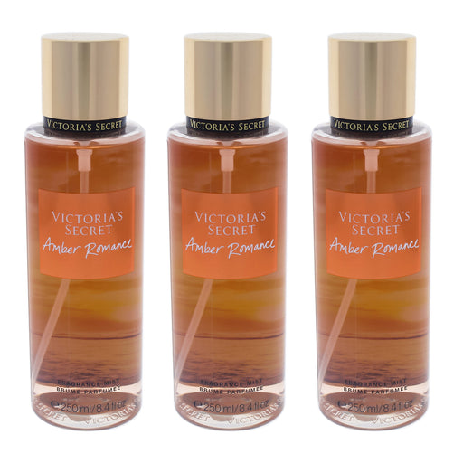 Victoria's Secret Amber Romance Pack Of 3 Women's Fragrance Mist