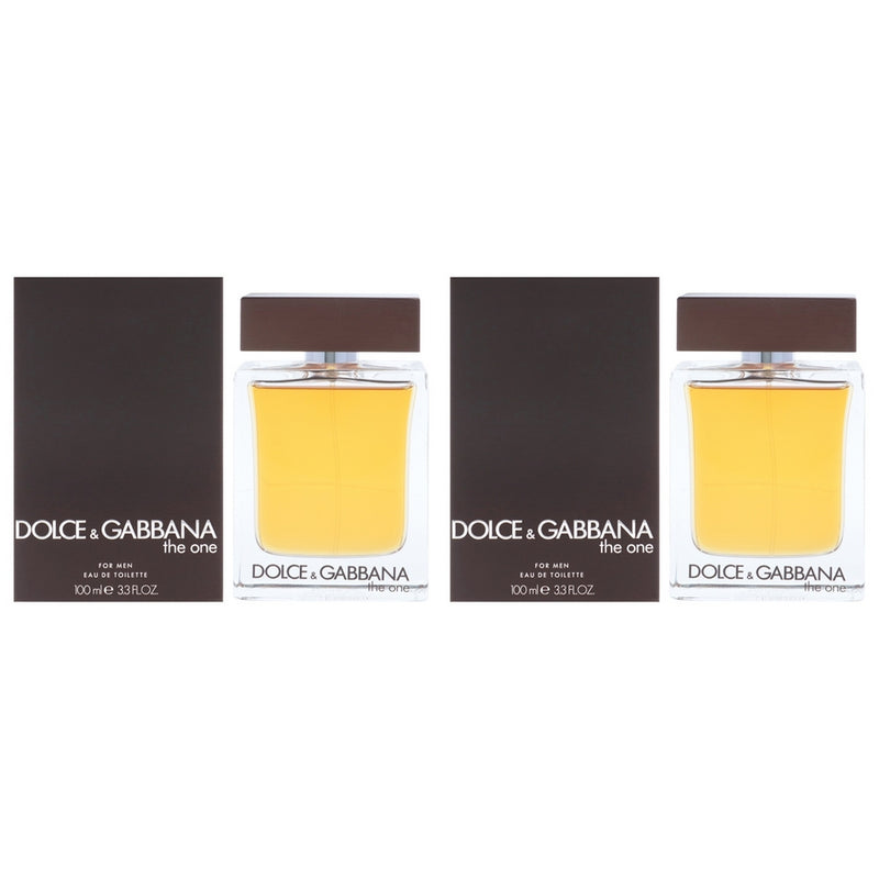 The One by Dolce and Gabbana for Men - 3.3 oz EDT Spray - Pack of 2
