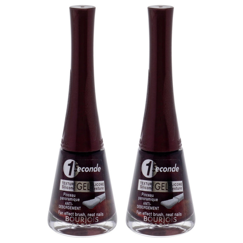 1 Seconde - 34 Violine Hypnotique by Bourjois for Women - 0.3 oz Nail Polish - Pack of 2