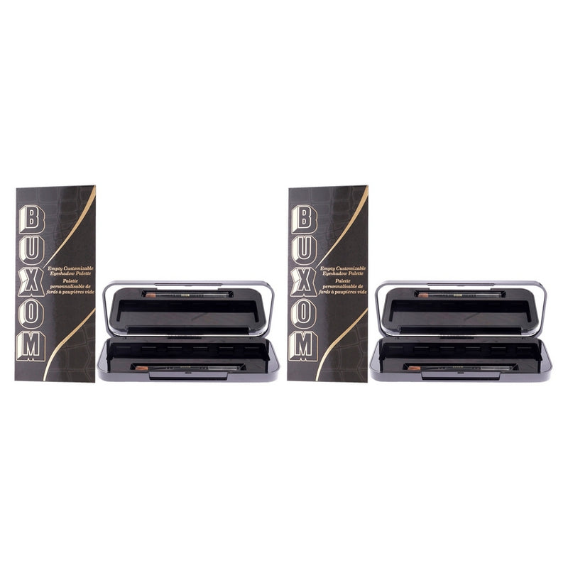 Empty Customizable Eyeshadown Palette by Buxom for Women - 1 Pc Empty Case - Pack of 2