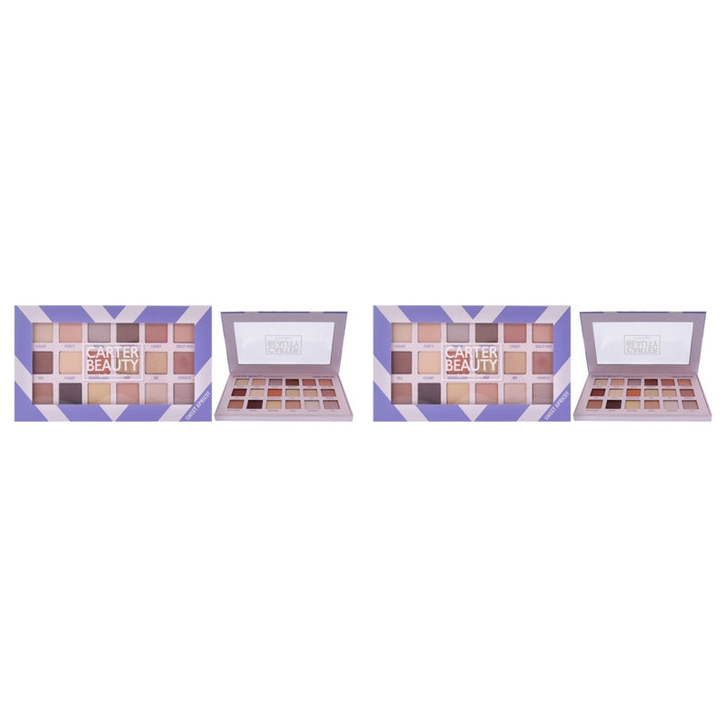 18 Shade Palette - Sweet Apricot by Carter Beauty for Women - 0.72 oz Eye Shadow - Pack of 2