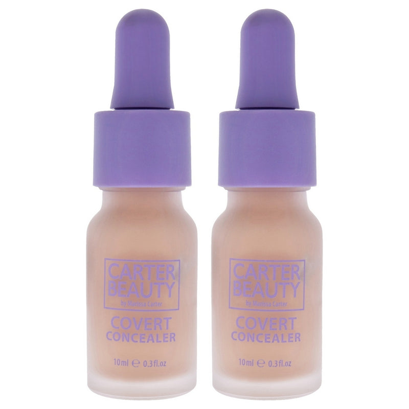 Covert Brightening Concealer - Shortbread by Carter Beauty for Women - 0.3 oz Concealer - Pack of 2