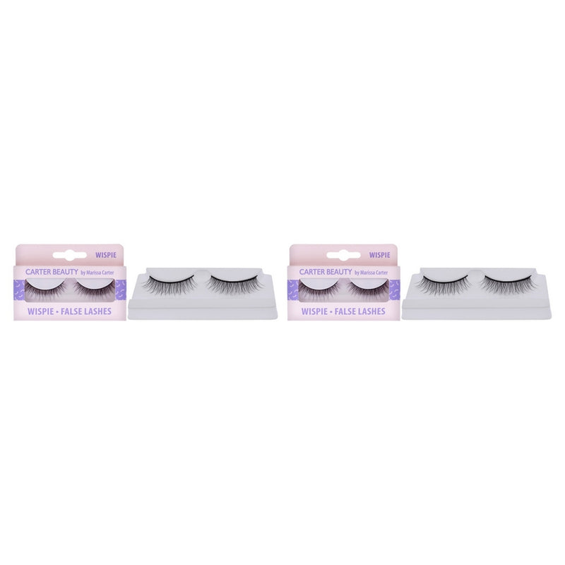 False Lashes - Wispie by Carter Beauty for Women - 1 Pair Eyelashes - Pack of 2