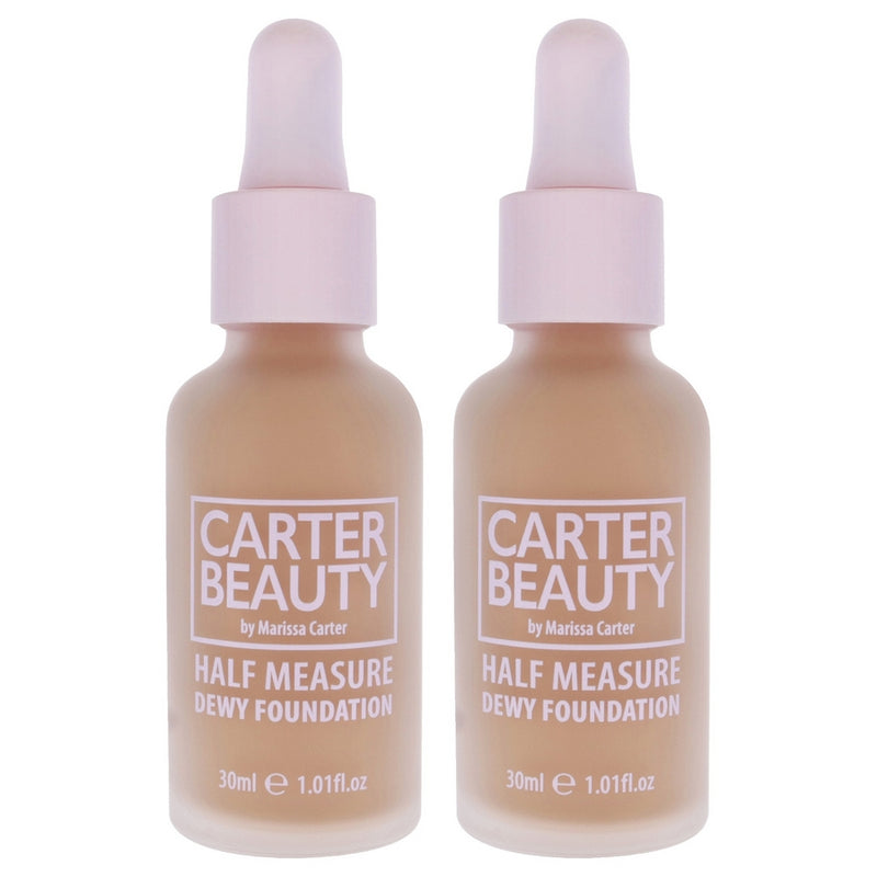 Half Measure Dewy Foundation - Banoffee by Carter Beauty for Women - 1.01 oz Foundation - Pack of 2
