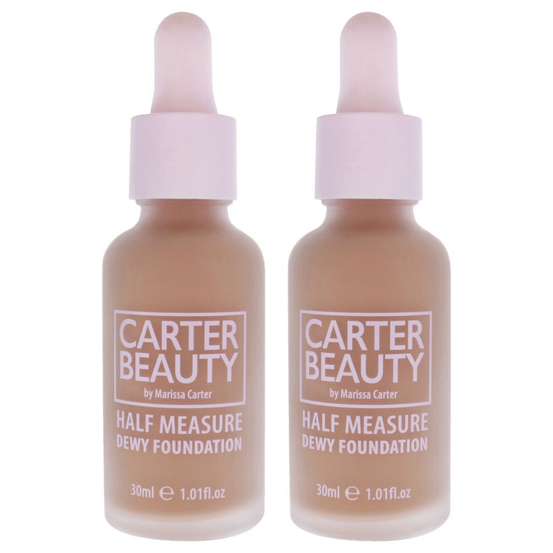 Half Measure Dewy Foundation - Gingerbread by Carter Beauty for Women - 1.01 oz Foundation - Pack of 2