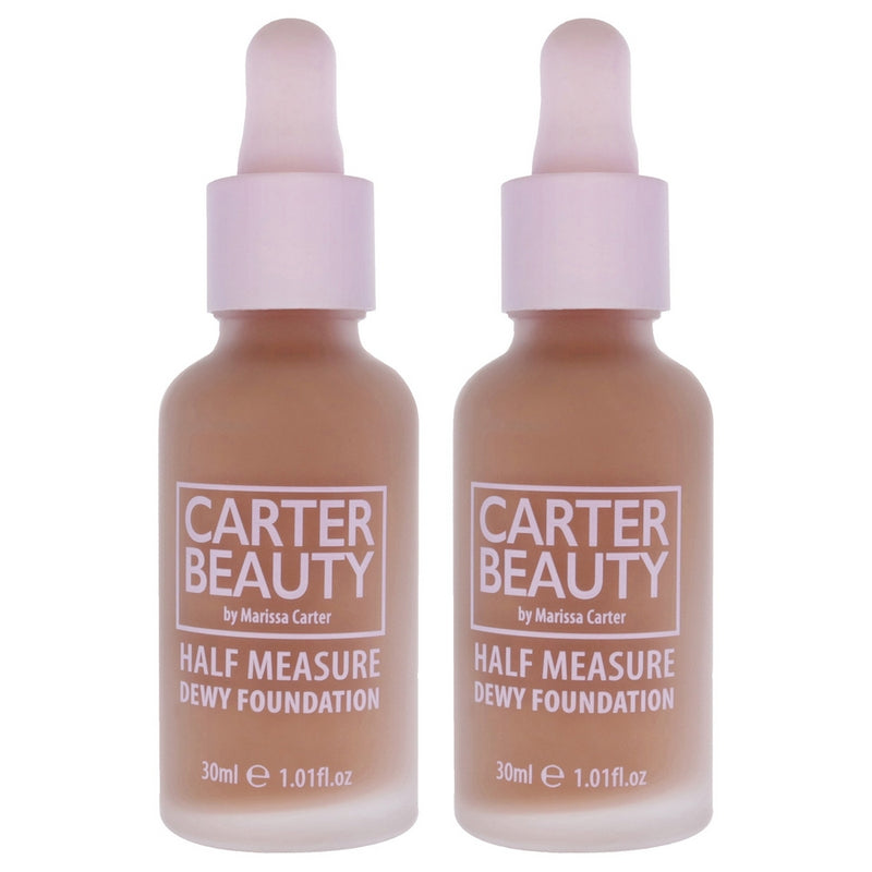 Half Measure Dewy Foundation - Pecan Pie by Carter Beauty for Women - 1.01 oz Foundation - Pack of 2