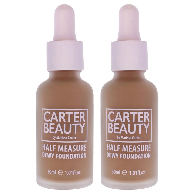 Half Measure Dewy Foundation - Tiramasu by Carter Beauty for Women - 1.01 oz Foundation - Pack of 2