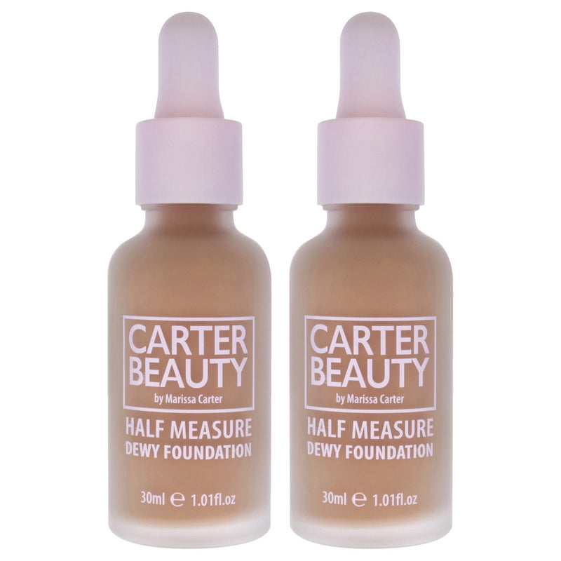 Half Measure Dewy Foundation - Truffle by Carter Beauty for Women - 1.01 oz Foundation - Pack of 2
