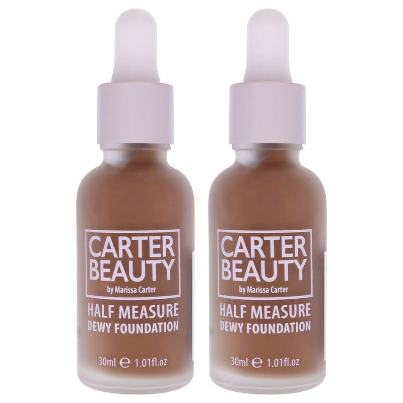 Half Measure Dewy Foundation - Vanilla Fudge by Carter Beauty for Women - 1.01 oz Foundation - Pack of 2