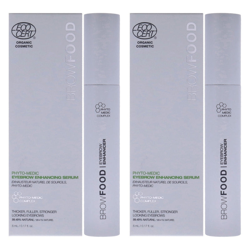 BrowFood Phyto-Medic Eyebrow Enhancer by LashFood for Women - 0.17 oz Eyebrow - Pack of 2